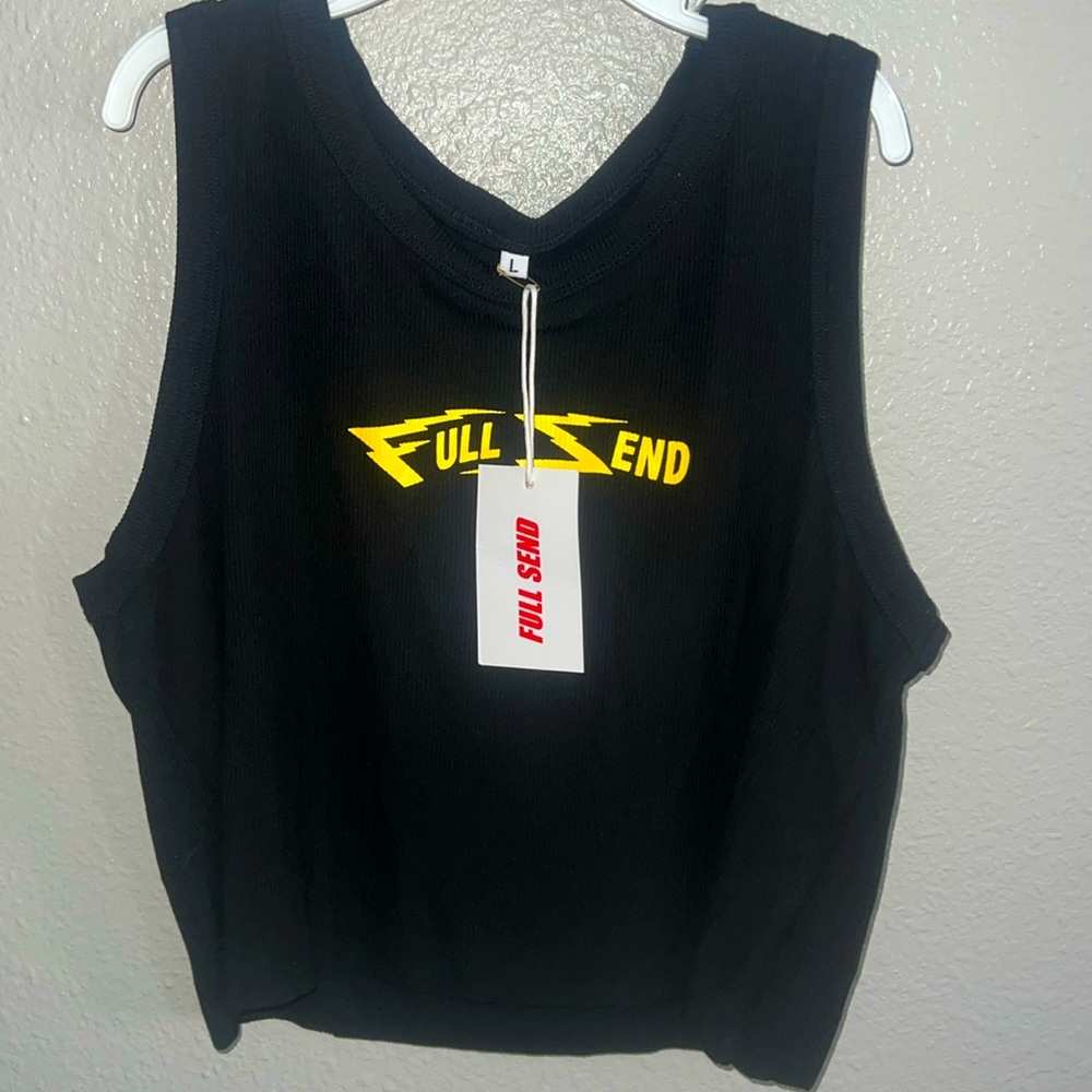 Full send tank crop top